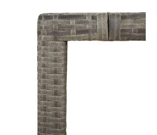 3-Osaline Aiamööbli Komplekt Patjadega, Hall, Polürotang