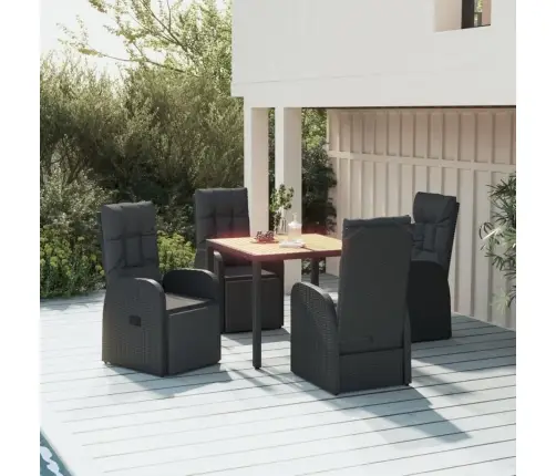 5-Daļīgs Dārza Mēbeļu Komplekts, Pe Rotangpalma, Akācijas Koks Vidaxl