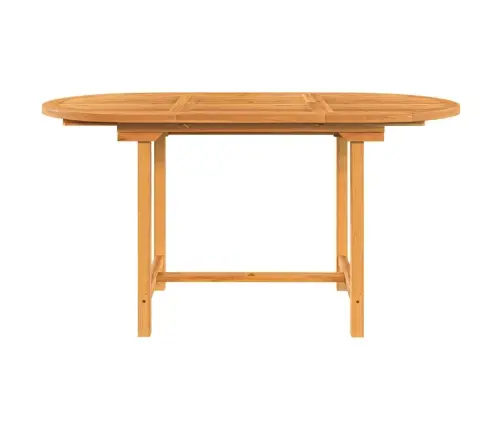 Izvelkams Dārza Galds, 110-160X80X75 Cm, Masīvs Tīkkoks Vidaxl
