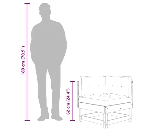 Kampinė Sofos Dalis Su Pagalvėlėmis, Pušies Medienos Masyvas