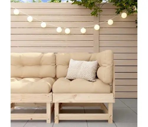 Kampinė Sofos Dalis Su Pagalvėlėmis, Pušies Medienos Masyvas