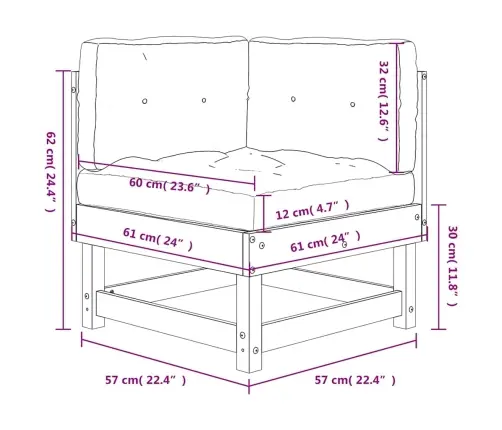 Nurgadiivan Patjadega, Hall, Männipuit