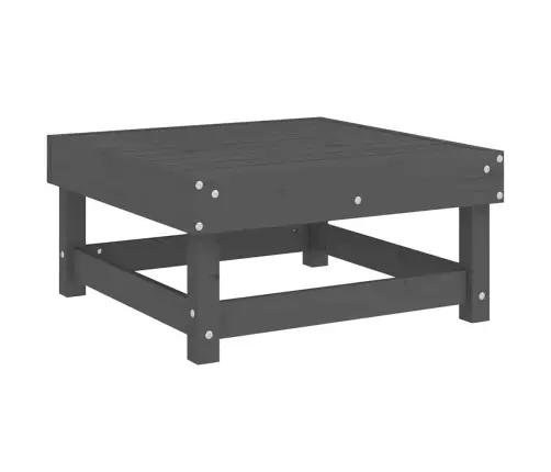 Dārza Soliņš Ar Matraci, Pelēks Priedes Masīvkoks Vidaxl