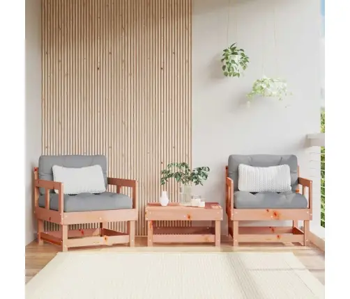 Dārza Krēsli Ar Matračiem, 2 Gab., Duglasa Egles Masīvkoks Vidaxl