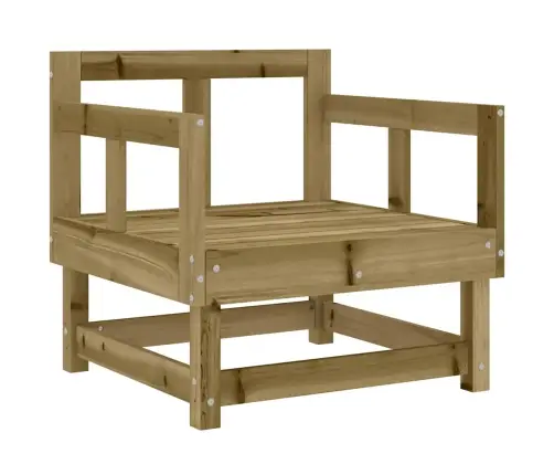 Sodo Kėdės Su Pagalvėlėmis, 2Vnt., Impregnuota Pušies Mediena