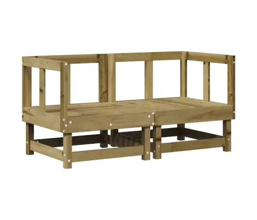 Stūra Dīvāni Ar Matračiem, 2 Gab., Impregnēts Priedes Koks Vidaxl Stūra Dīvāni Ar Matračiem, 2 Gab., Impregnēts Priedes Koks Vidaxl