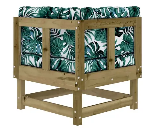 Stūra Dīvāni Ar Matračiem, 2 Gab., Impregnēts Priedes Koks Vidaxl Stūra Dīvāni Ar Matračiem, 2 Gab., Impregnēts Priedes Koks Vidaxl