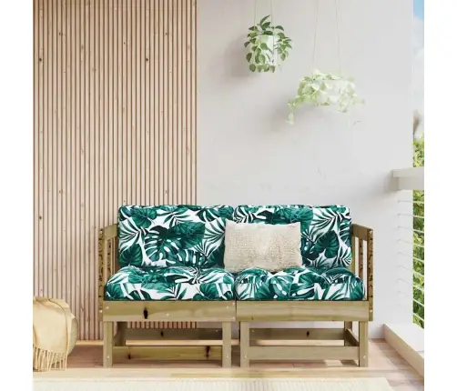 Stūra Dīvāni Ar Matračiem, 2 Gab., Impregnēts Priedes Koks Vidaxl Stūra Dīvāni Ar Matračiem, 2 Gab., Impregnēts Priedes Koks Vidaxl