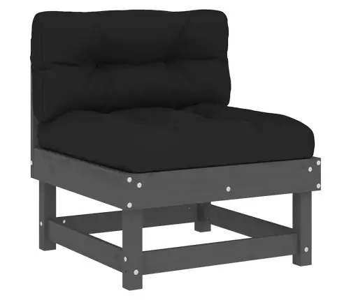 Vidējie Dīvāni Ar Matračiem, 2 Gab., Pelēks Priedes Masīvkoks Vidaxl Vidējie Dīvāni Ar Matračiem, 2 Gab., Pelēks Priedes Masīvkoks Vidaxl