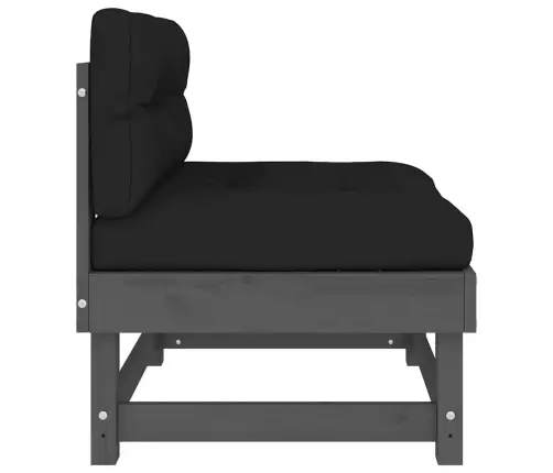 Vidējie Dīvāni Ar Matračiem, 2 Gab., Pelēks Priedes Masīvkoks Vidaxl Vidējie Dīvāni Ar Matračiem, 2 Gab., Pelēks Priedes Masīvkoks Vidaxl