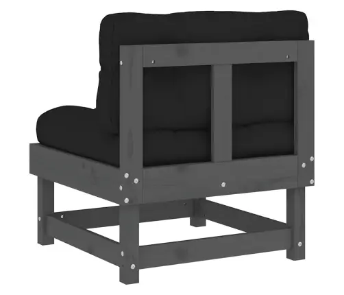 Vidējie Dīvāni Ar Matračiem, 2 Gab., Pelēks Priedes Masīvkoks Vidaxl Vidējie Dīvāni Ar Matračiem, 2 Gab., Pelēks Priedes Masīvkoks Vidaxl