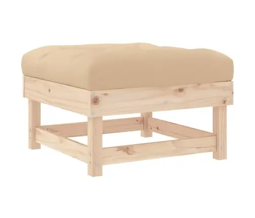 Sodo Pakojos Su Pagalvėlėmis, 2Vnt., Pušies Medienos Masyvas