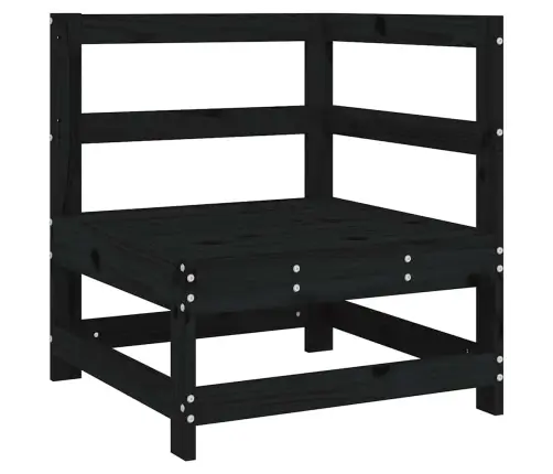 Kampinė Sofos Dalis Su Pagalvėlėmis, Juoda, Pušies Masyvas Kampinė Sofos Dalis Su Pagalvėlėmis, Juoda, Pušies Masyvas