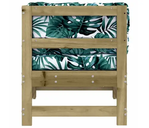 Kampinė Sofos Dalis Su Pagalvėlėmis, Impregnuota Pušies Mediena Kampinė Sofos Dalis Su Pagalvėlėmis, Impregnuota Pušies Mediena