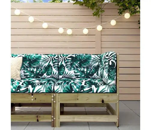 Kampinė Sofos Dalis Su Pagalvėlėmis, Impregnuota Pušies Mediena Kampinė Sofos Dalis Su Pagalvėlėmis, Impregnuota Pušies Mediena