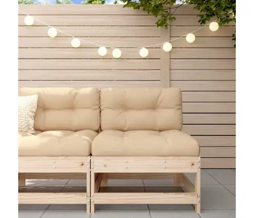 Vidurinė Sofos Dalis Su Pagalvėlėmis, Pušies Medienos Masyvas