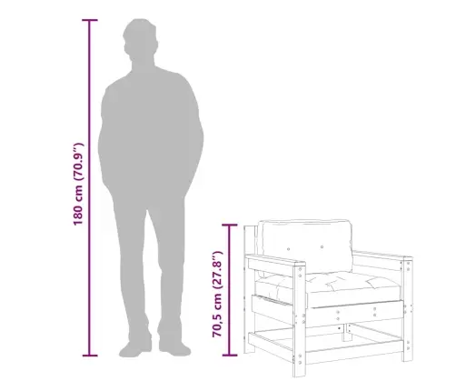 Dārza Krēsli Ar Matračiem, 2 Gab., Balts Priedes Masīvkoks Vidaxl