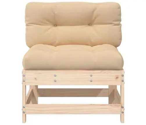 Vidējie Dīvāni Ar Matračiem, 2 Gab., Priedes Masīvkoks Vidaxl