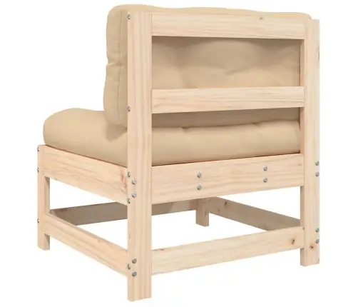 Vidējie Dīvāni Ar Matračiem, 2 Gab., Priedes Masīvkoks Vidaxl