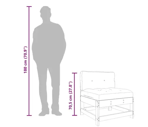 Vidējie Dīvāni Ar Matračiem, 2 Gab., Priedes Masīvkoks Vidaxl