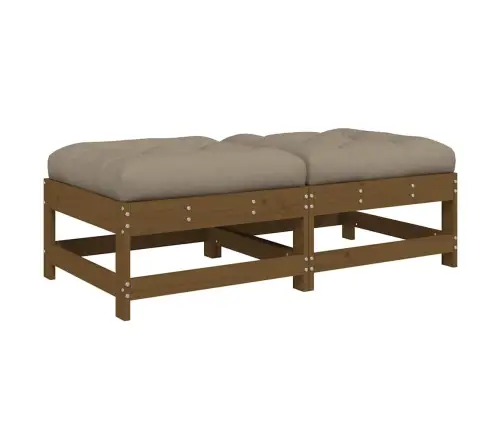 Sodo Pakojos Su Pagalvėlėmis, 2Vnt., Medaus, Pušies Masyvas