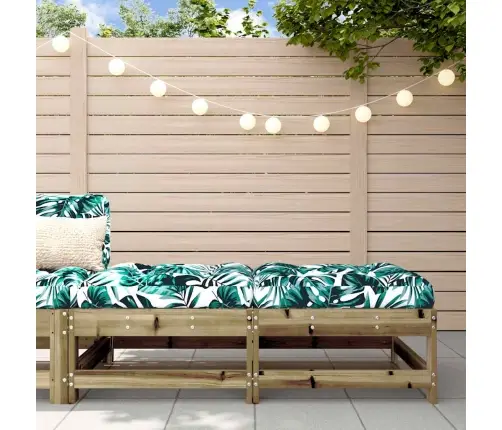 Dārza Soliņi Ar Matračiem, 2 Gab., Impregnēts Priedes Masīvkoks Vidaxl