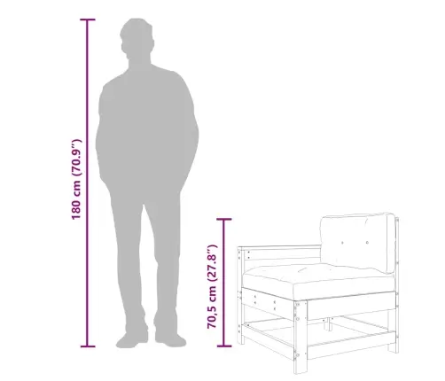 Dārza Krēsli Ar Matračiem, 2 Gab., Priedes Masīvkoks Vidaxl