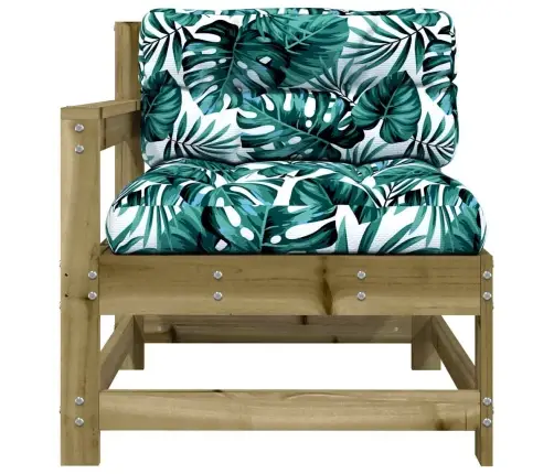 Dārza Krēsli Ar Matračiem, 2 Gab., Impregnēts Priedes Koks Vidaxl