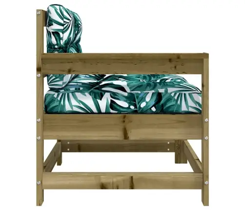 Dārza Krēsli Ar Matračiem, 2 Gab., Impregnēts Priedes Koks Vidaxl