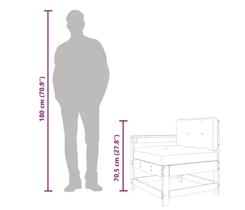 Dārza Krēsli Ar Matračiem, 2 Gab., Impregnēts Priedes Koks Vidaxl