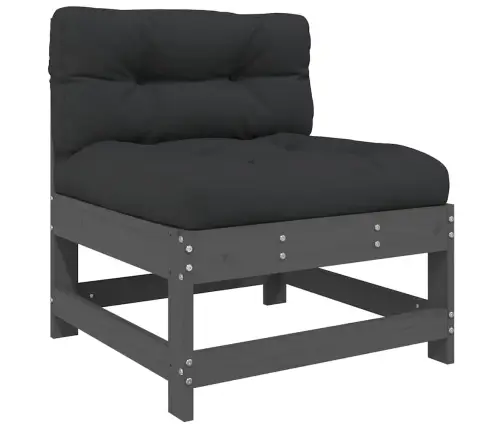 3-Daļīgs Dārza Atpūtas Mēbeļu Komplekts Ar Matračiem, Masīvkoks Vidaxl