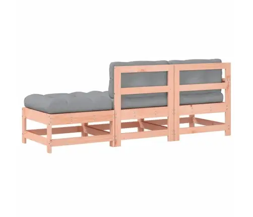 3-Daļīgs Dārza Atpūtas Mēbeļu Komplekts Ar Matračiem, Egle Vidaxl