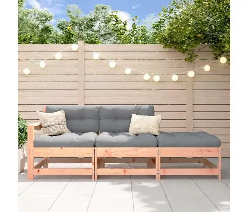 3-Daļīgs Dārza Atpūtas Mēbeļu Komplekts Ar Matračiem, Egle Vidaxl