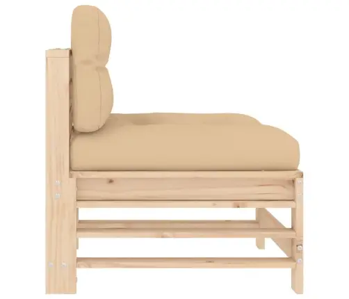 Vidējais Dīvāns Ar Matračiem, Priedes Masīvkoks Vidaxl Vidējais Dīvāns Ar Matračiem, Priedes Masīvkoks Vidaxl