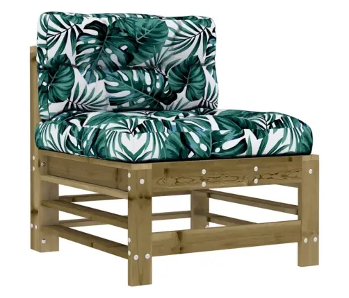 Keskmine Diivaniosa Patjadega, Immutatud Männipuit