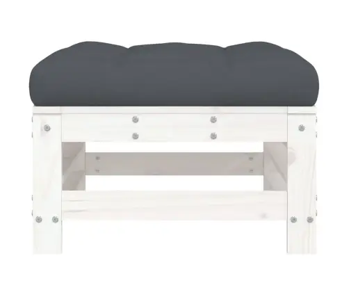 Dārza Soliņš Ar Matraci, Balts Priedes Masīvkoks Vidaxl