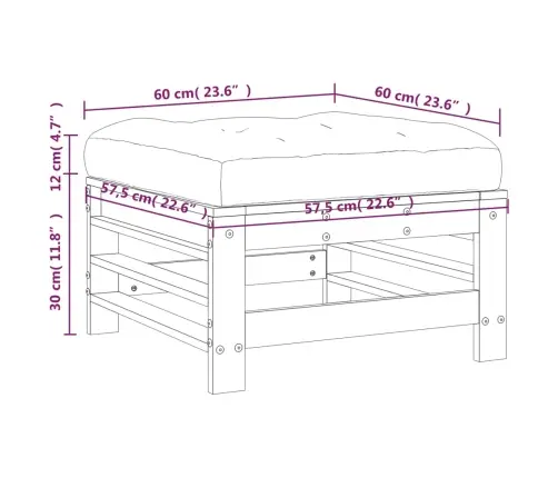 Dārza Soliņš Ar Matraci, Duglasa Egles Masīvkoks Vidaxl