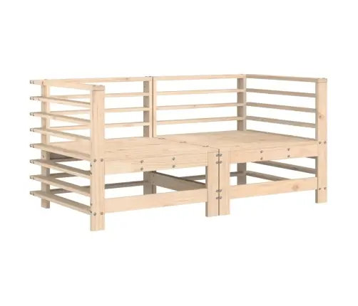 Stūra Dīvāni Ar Matračiem, 2 Gab., Priedes Masīvkoks Vidaxl