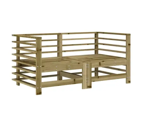 Stūra Dīvāni Ar Matračiem, 2 Gab., Impregnēts Priedes Koks Vidaxl