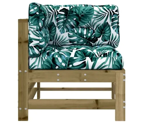 Stūra Dīvāni Ar Matračiem, 2 Gab., Impregnēts Priedes Koks Vidaxl