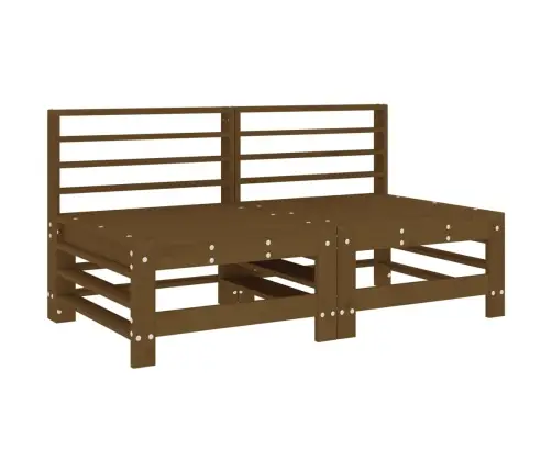 Keskmised Diivaniosad Patjadega 2 Tk, Meepruun, Männipuit