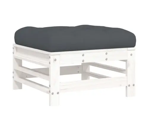 Sodo Pakojos Su Pagalvėlėmis, 2Vnt., Baltos, Pušies Masyvas