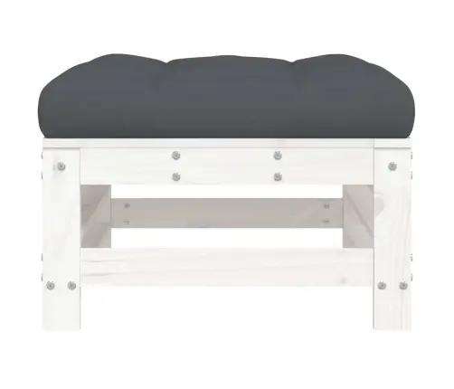 Sodo Pakojos Su Pagalvėlėmis, 2Vnt., Baltos, Pušies Masyvas