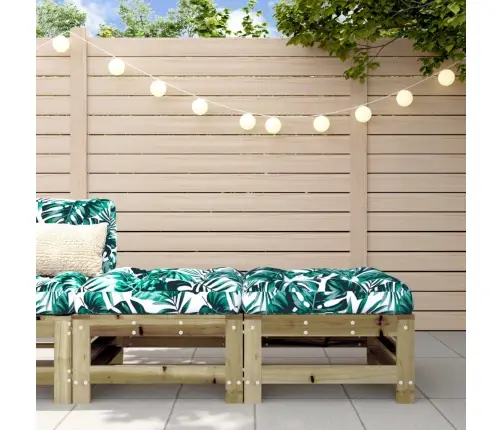 Dārza Soliņi Ar Matračiem, 2 Gab., Impregnēts Priedes Masīvkoks Vidaxl