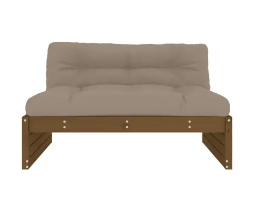 Vidurinė Sofos Dalis, Medaus Ruda, 120X80cm Pušies Masyvas