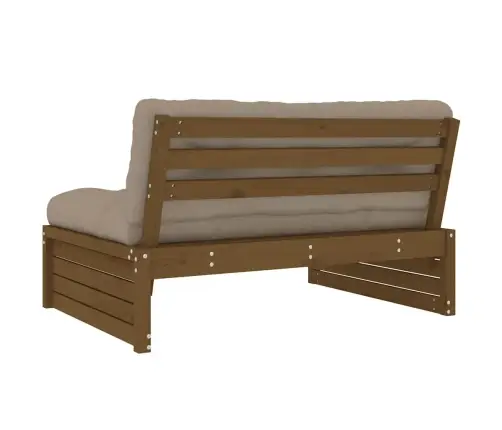 Vidurinė Sofos Dalis, Medaus Ruda, 120X80cm Pušies Masyvas