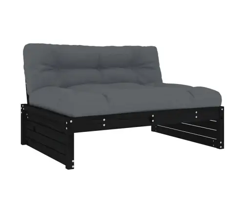 Keskmine Diivaniosa, Must, 120 X 80 cm Männipuit