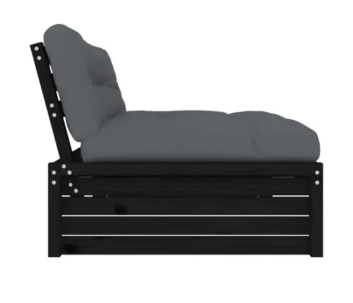 Keskmine Diivaniosa, Must, 120 X 80 cm Männipuit