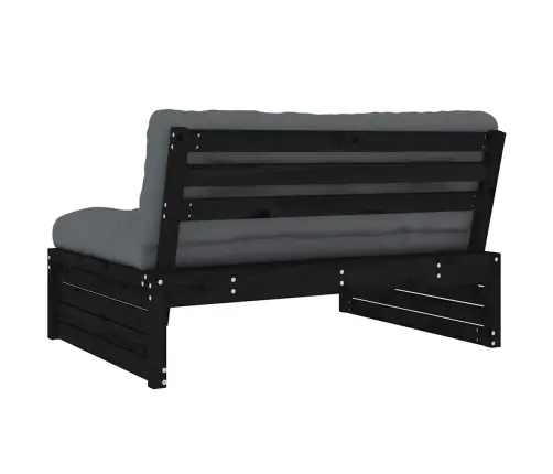 Keskmine Diivaniosa, Must, 120 X 80 cm Männipuit