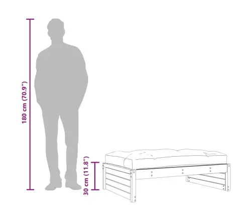 Aia Jalapink, 120 X 80 cm Immutatud Männipuit